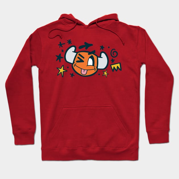 Funny Faced Toro Hoodie by ELTORO